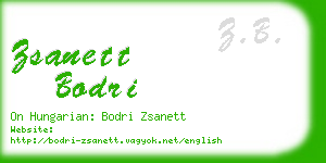 zsanett bodri business card